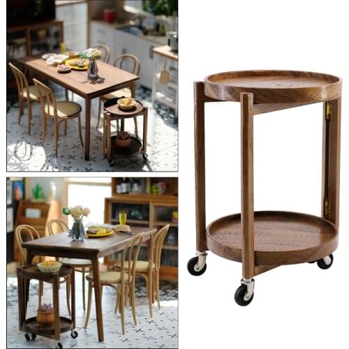 1/6th Scale Dollhouse Miniature Furniture Model Toy End Table Toy Bedroom