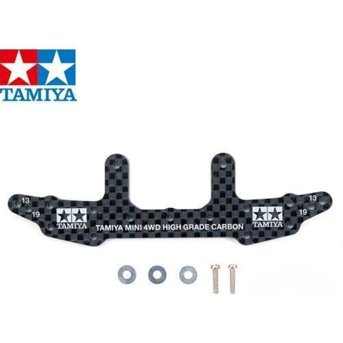 1PC 95258/95259 3MM HG Carbon Fiber Faucet/Pteris Lettering Super Hard Front Rear Stay for Tamiya 4WD Car