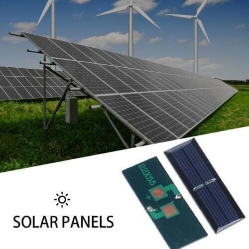 1pc Portable 1V 60mA Solar Panel Kit Complete Bank Mini DIY Solar Power Panel Module For Cell Phone Solar Charger Battery TXTB1