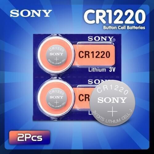 2PCS/LOT Original FOR SONY CR1220 Button Cell Batteries CR 1220 3V Lithium Coin Battery BR1220 DL1220 ECR1220 LM1220