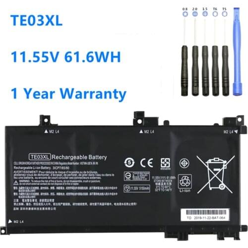 Laptop Battery For HP OMEN 15-bc011TX 15-bc012TX 15-bc013TX 15-AX015TX AX017TX TPN-Q173 HSTNN-UB7A 849910-850 Battery TE03XL