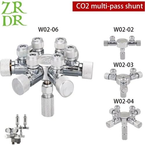 Aquarium multi-Channel CO2 Distributor, CO2 Regulator Generator Solenoid valve Check Valve Bubble Counter Diverter Accessories