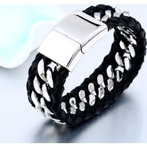 Beier Genuine Cowhide Bracelet Classic styles for men and women Buddha Bracelet trendy fashion personality jewelry BC-L038