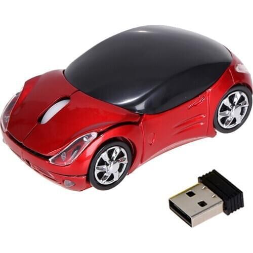 Wireless Mouse Car Shape Mouse LED Back Light Mouse 3 Buttons 1200 DPI USB Scroll Chargeable Professional Gaming Mice For Tablet