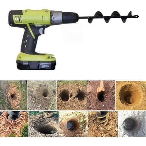 Mining Tool Gardening Drill Bit Cutter High Speed Steel Twist Drill Planting Auger Spiral Ground Drill Practical