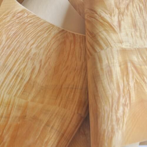 GREENLAND Silk Wood Burl With Craft Paper Wood Veneers Table Veneer Flooring Furniture Natural Material