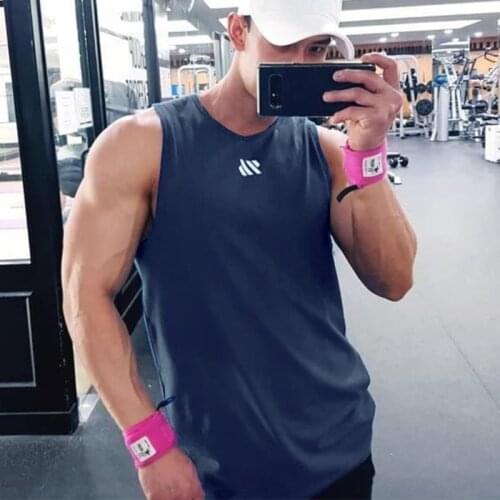 Summer Sleeveless Men T-shirt plus size Breathable Fashion Sport Training Tank Top Tee Workout Gym T Shirt Multicolor Sportswear