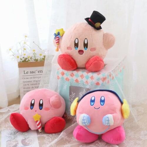 Top Games Kirby plush toys kawaii Animation peripherals stuffed doll Magic hat kirby plush doll children present gift for kids