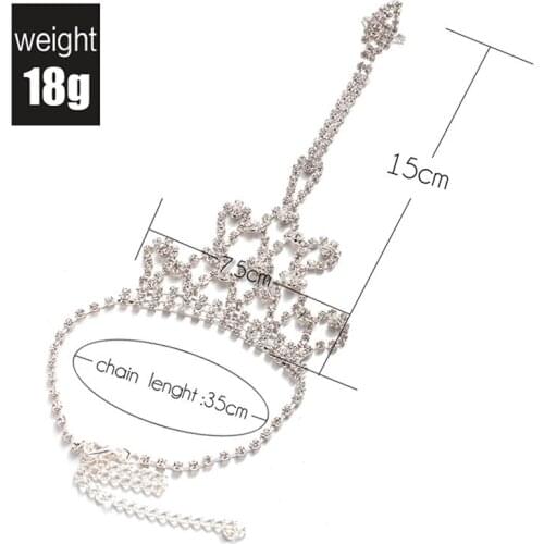 Fashion Women Crystal Barefoot Sandals Beach Wedding Foot Anklet Anklets