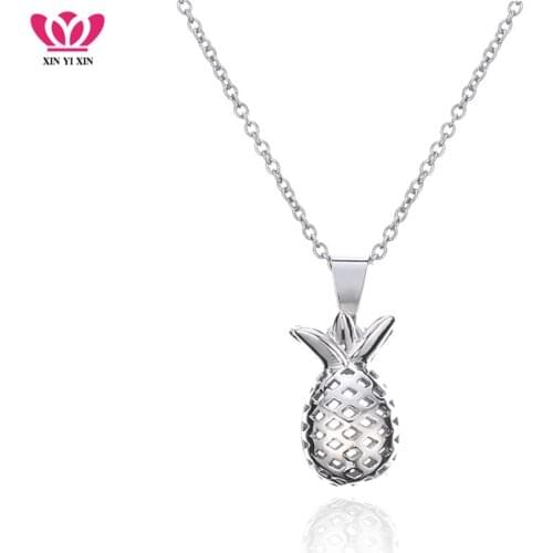New Fashion Pineapple Choker Necklace For Women Color Simple High Duty Alloy Fruit Pineapple Pendant Jewelry Birthday Gifts