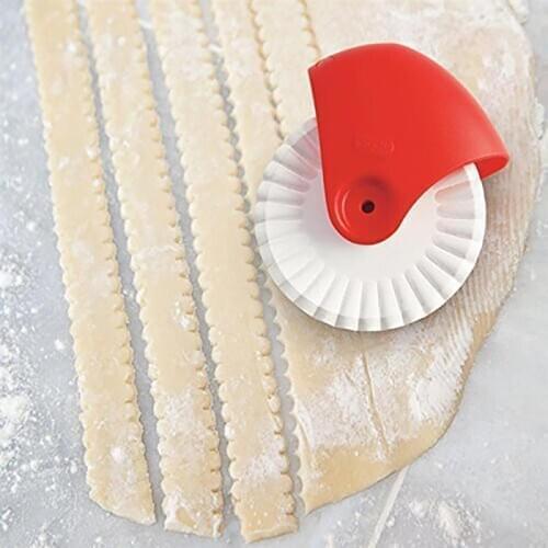 Pizza Pastry Lattice Cutter Pastry Pie Decor Cutter Baking Cutter Tools Plastic Wheel Roller For Pizza Pastry Pie Crust