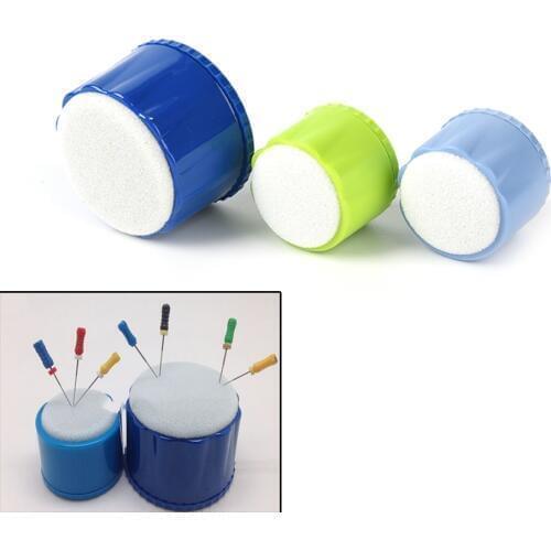 1PC Teeth Cleaning Stand Round Autoclavable Dental Equipment Foam File Drill Holder Sponge Disinfecting Dentist Tool JETTING