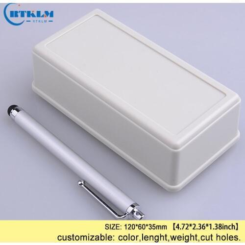 Custom plastic elctronic box diy instrument case abs plastic junction box for housing case small projects box 120*60*35mm 12PCS