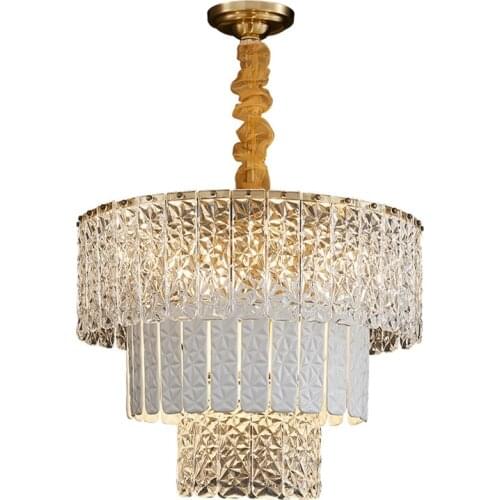 Post-modern Living Room Crystal Chandelier Light Luxury Atmosphere Designer Luxury Dining Room American Bedroom Villa lamps