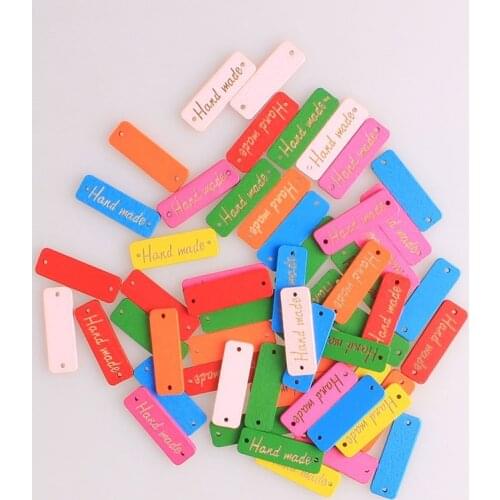 Mixing Color Rectangle Wooden Buttons for Handwork for Clothing Scrapbooking Crafts DIY Sewing Accessories Buttons Decoratives E