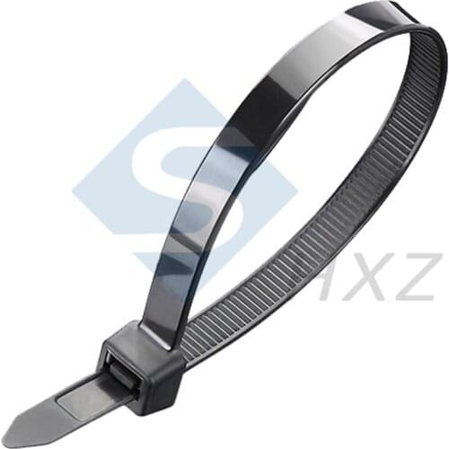 Self-locking Nylon Plastic Cable Ties 100 Pcs/Pack Black White 4X200 5X200 8X200