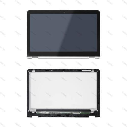 15.6" For HP ENVY x360 15-aq001nn 15-aq050nw 15-aq100nb 15-aq110nd Touch Glass Digitizer LCD Screen Assembly+Bezel Replacement