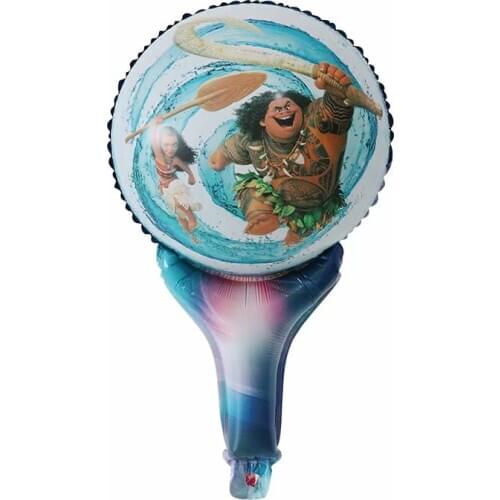 50pcs Moana Hand Blander Foil Balloons Air Balloon Happy Birthday Party Decorations Kids Inflatable Toys Moana Party Supplies