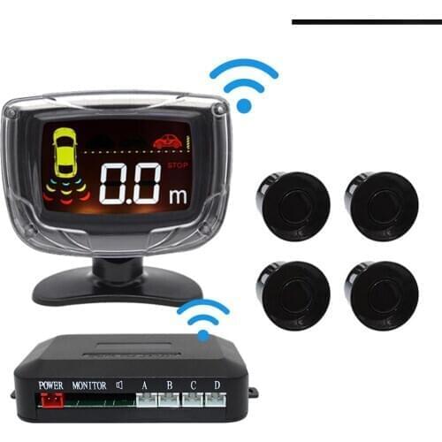 PZ312 Car Auto Parktronic Parking Sensor System With 4 Sensors Reversing Car Parking Radar Monitor Detector LED Display