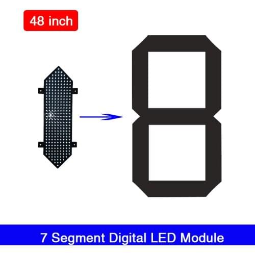 48 "Inch 7 / seven segment digital LED module Number LED Gas Price Module Red White Yellow Green Color for outdoor or indoor