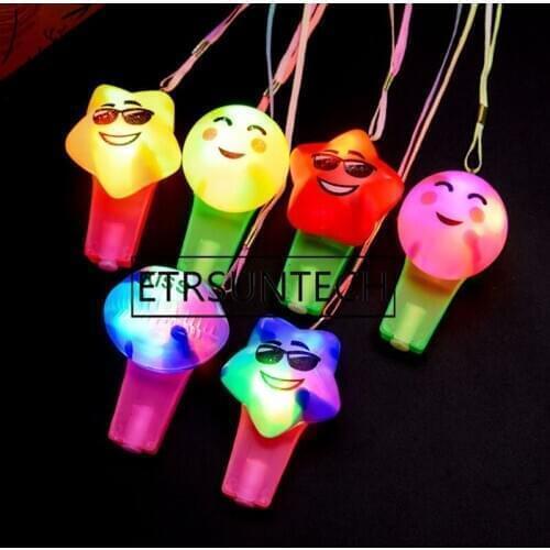 600pcs Multi Color Flashing Party Colorful Child Toy Luminous Glow Whistle LED Bar Activity Birthday Gift Toys