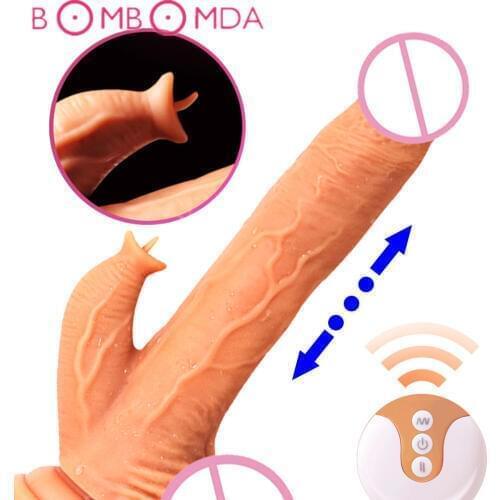 Telescopic Dildo For Women Realistic Skin Penis Dick Dildo Vibrators Sex Toys for Women Female Masturbator Adults Sex Products