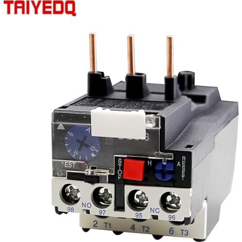JR28-25 Thermal Overload Relay LR2D13 Adjustable thermal relay Electric Relays 1.6A 2.5A 4A 6A 8A 10A 13A 18A 25A