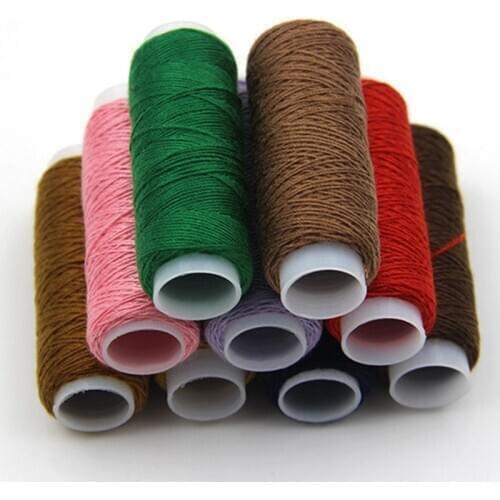 1 lot 2Pieces 20S/3 Denim Sewing Thread Roll, Thick Jeans Canvas Bag White Thread for Sewing 100% polyester Sofa Sewing supplies