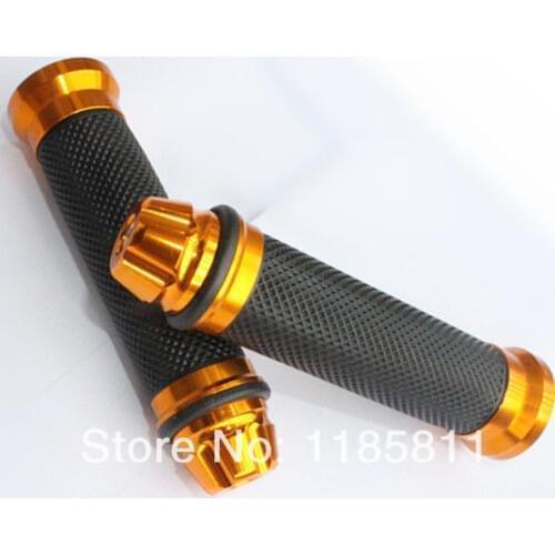 1 Pair Universal Motorcycle RUBBER 7/8" 22mm Hand Grips With Bar ends For Sports Dirt Bike Honda CBR Suzuki GSX ZX Yamaha R1 R6