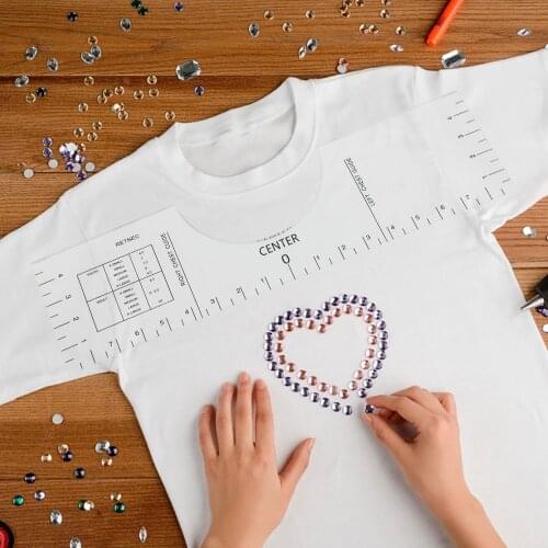 T-Shirt Alignment Tool - T Shirt Ruler Guide T-Shirt Vinyl Guide - Sublimation