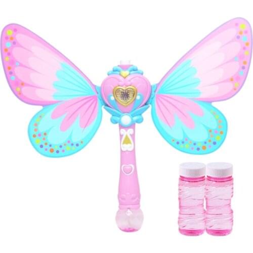 2021 New Automatic Fairy Magic Bubble Wand Electric Bubble Machine Childrens Bubble