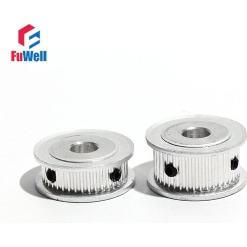 2GT-48T Timing Pulley 11mm Belt Width GT2 48Teeth Transmission Pulley 5/6/6.35/8/10/12mm Bore Aluminum Alloy Gear Belt Pulley