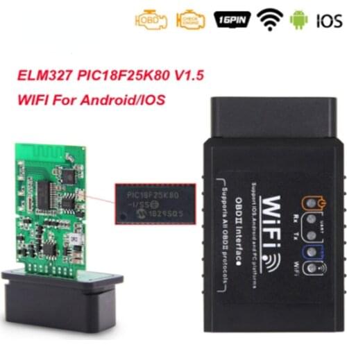 ELM 327 V1.5 OBD2 elm327 Car Scanner for Android iOS OBD 2 Car Diagnostic Auto elm327 V1.5 With PIC18F25K80 elm 327 Wifi Scan