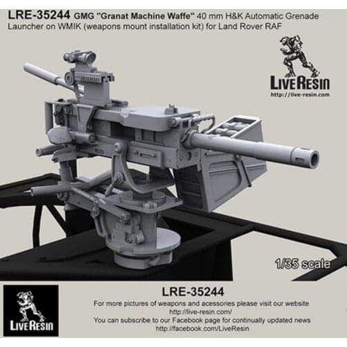 British Army Land Rover 40MM H&K GMG grenade machine gun 1:35