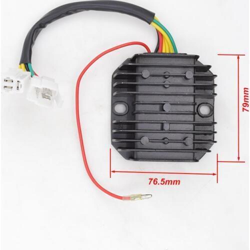 For GY6-125 GY6-150 GY6 125cc 150cc 152QMJ 157QMJ Motorcycle 7 Wire Voltage Regulator Rectifier Moped Scooter ATV TaoTao