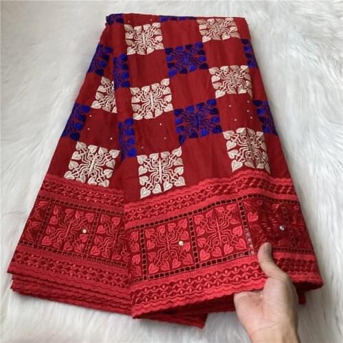 Dubai Fabrics Purple Fabric African Swiss Voile Lace With Stones High Quality 100% Cotton Lace Nigerian Dry Lace For Party 5yard