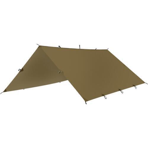 FLAMES CREED Outdoor sports awning tarp for camping portable shelter sunshade tent waterproof folding PU waterproof with stake