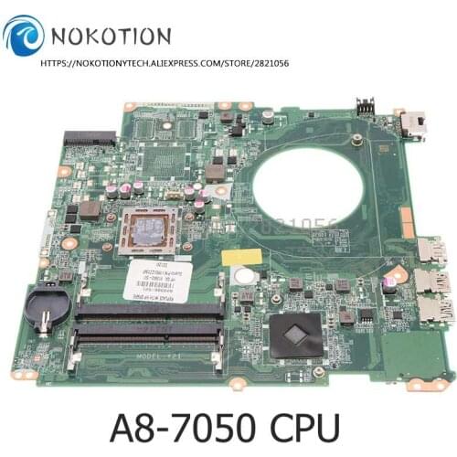 NOKOTION For HP 17-P047CL 17-P Laptop Motherboard A76M A8-7050 CPU DDR3 809986-501 809986-001 809986-601DAY21AMB6D0