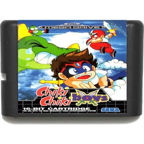 New Arrival Chiki Boys 16 bit MD Game Card For Sega Mega Drive For Genesis