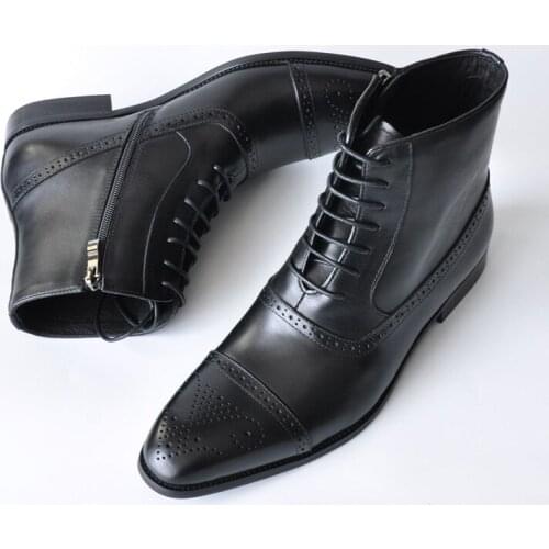 Work Shoes Winter Boots Men Big Size Plush Warm Winter Shoes Men Brown Vintage Men Boots Safety Shoes Fad