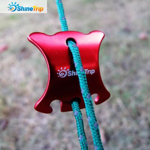 ShineTrip 10 Pcs Curved Tent Wind Ropes Buckle Multifunctional Rope Windproof Non-Slip Turtle Shell Adjustable Tent Accessories