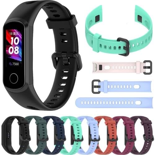 Silicone Wrist Strap For Huawei Band 4 Replacement Watchband Bracelet for Huawei Honor Band 5i Smart Watch Band