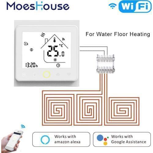 Smart Thermostat WiFi Temperature regulator Water Hot Floor Heating Alexa Echo Google Home Tuya APP Control