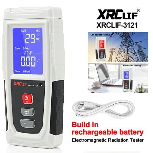 High Sensitivity Electromagnetic Radiation Detector Emf Meter Emission Dosimeter Electromagnetic Field Tester XRCLIF 3121