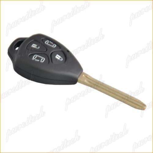 PREISEI 5pieces/lot 4 Buttons car remote key shell fobs replacements for Toyota Camry toy43 blade