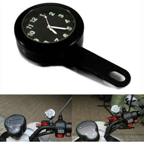 1pc Universal Clock Motorbike Dial Handlebar Mount Waterproof Watch Accessories For Motorcycle ATV Bike