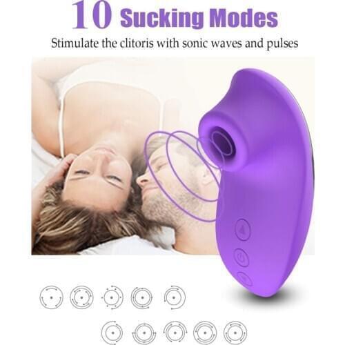 10 Frequency Sucking Clitoral Stimulation G Spot Massager Adult Sex Toy for Women Couples
