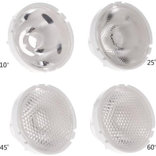 2019 New 21MM High-power LED Lens Reflector Collimator 10/25/45/60 Degree Lens Reflector Indicating Instrument