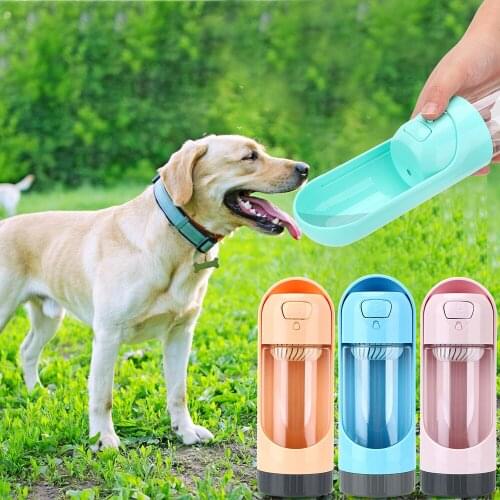 300ML Drinking Bowls For Small Large Dogs Travel Puppy Cat Outdoor Pet Water Dispenser Feeder Pet Dog Water Bottle Portable