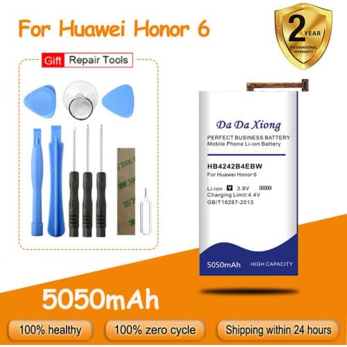 Newly Upgraded Safe And Durable 5050mAh HB4242B4EBW Battery for Huawei honor 6 H60-L01 H60-L02 H60-L11 H60-L04